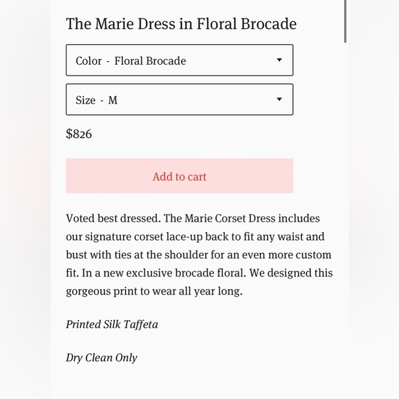 Louise New York Marie Dress in Floral Brocade - Picture 10 of 11